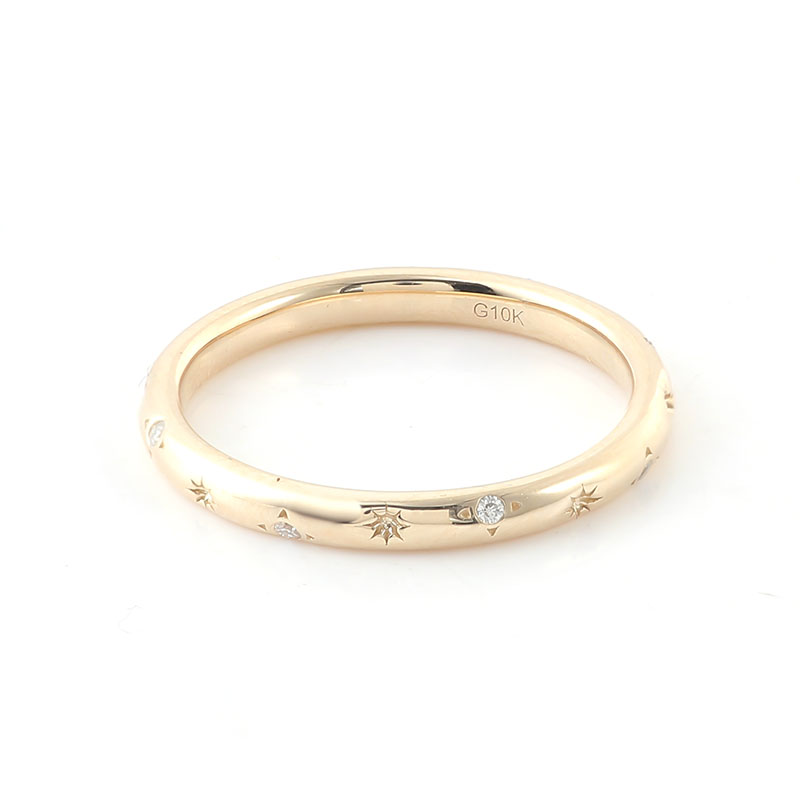 Moissanite Ring - Anelli di promessa Moissanite Provenza 10K/14K/18K
