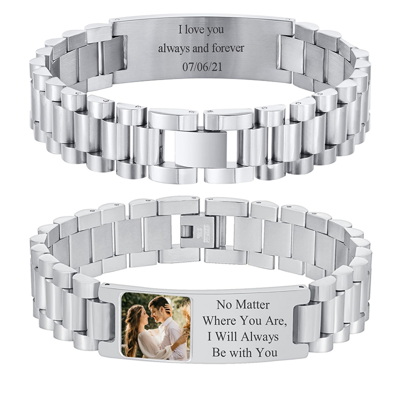 Jewels On Watches - Immagine personalizzata Bracciale con testo Cinturino
