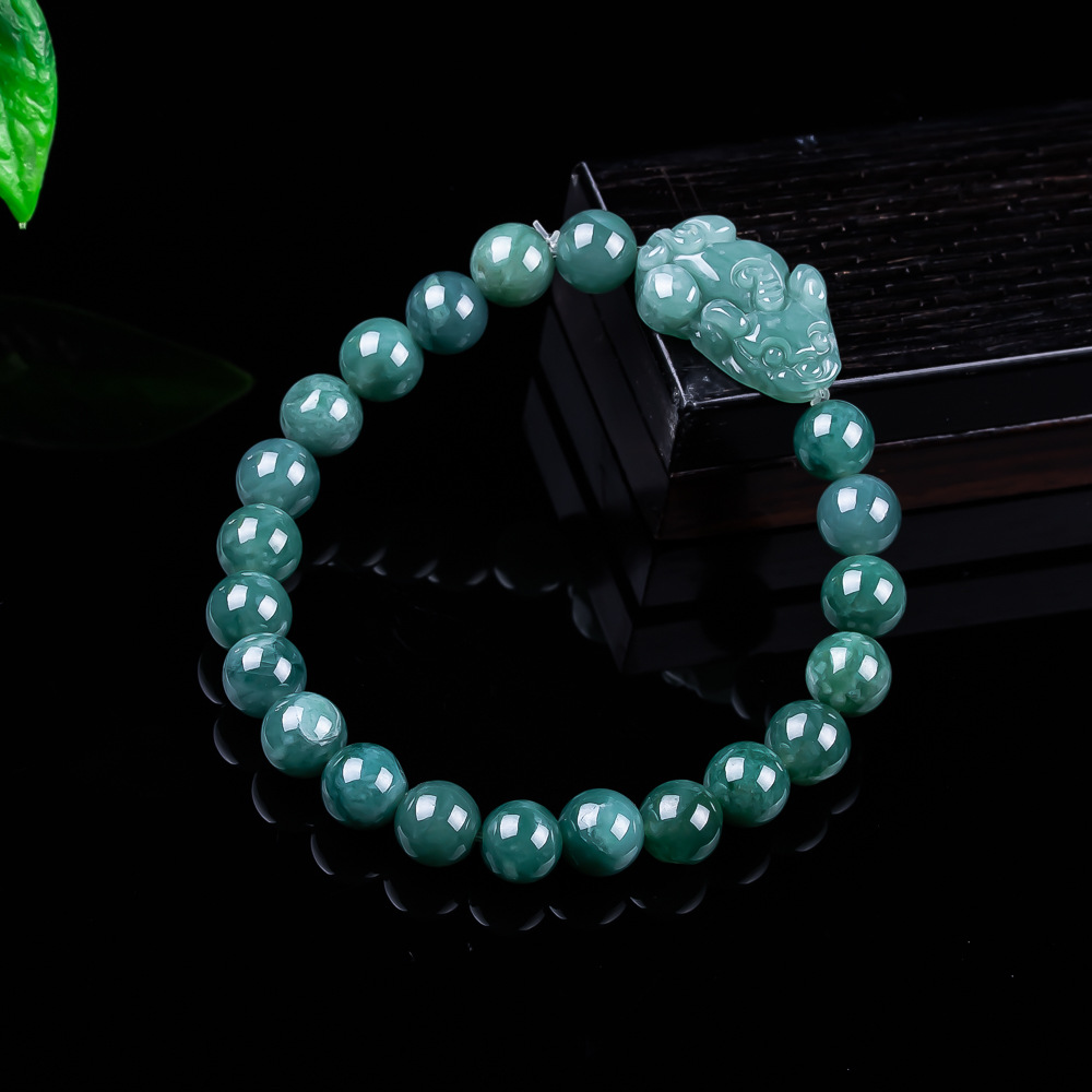 Jewelry & Watches Vitopoulos Reviews - Bracciale Pixiu in Giada Birmana Naturale,