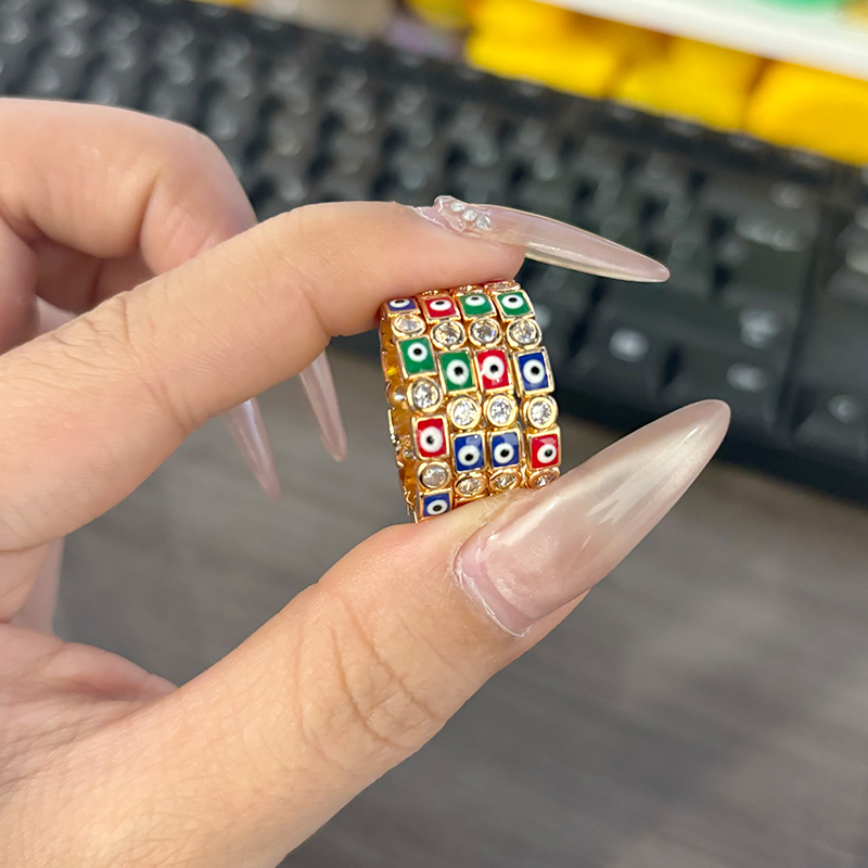 Moissanite Ring - 2024 Nuovo Colorato Rosso Rosa Blu