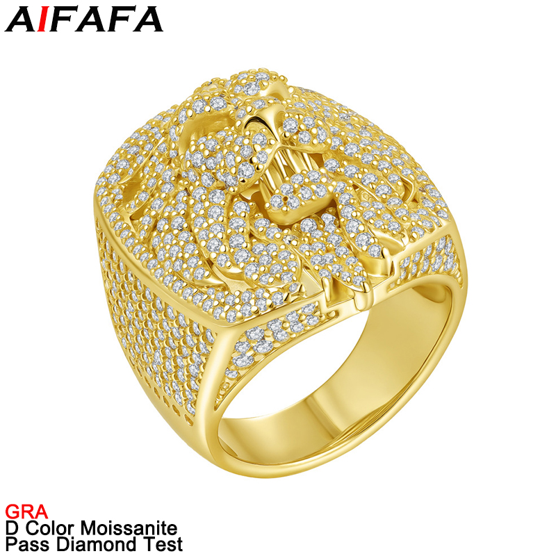 Moissanite Ring - Anelli con Diamanti Moissanite Colore D,