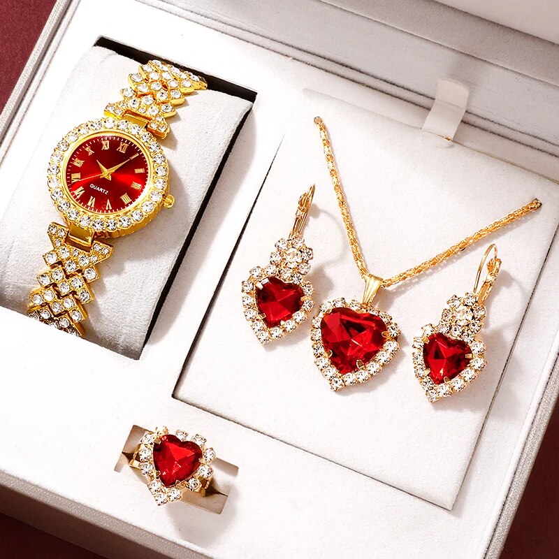Jewels On Watches - Orologio di lusso dorato da donna