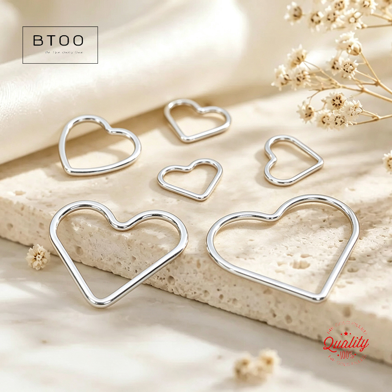 Sterling Silver Ring - Anelli a Cuore Chiusi in Argento