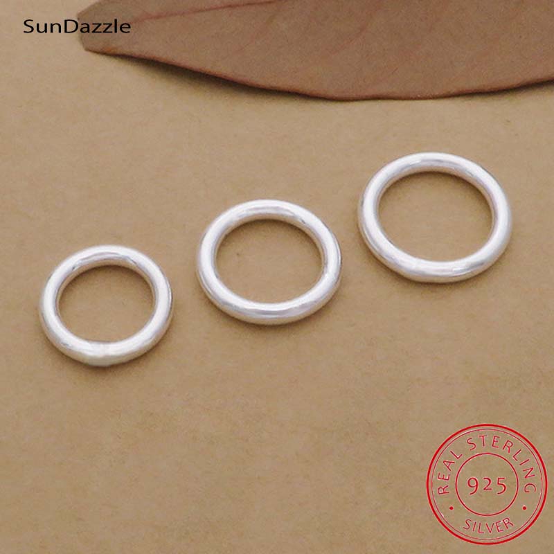 Sterling Silver Ring - 10 pz Genuino Reale Puro Solido
