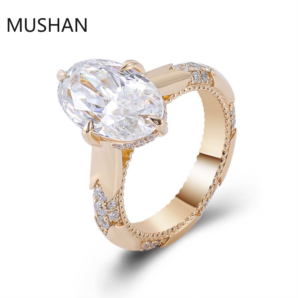 Moissanite Ring - Anelli di lusso personalizzati MUSHAN in