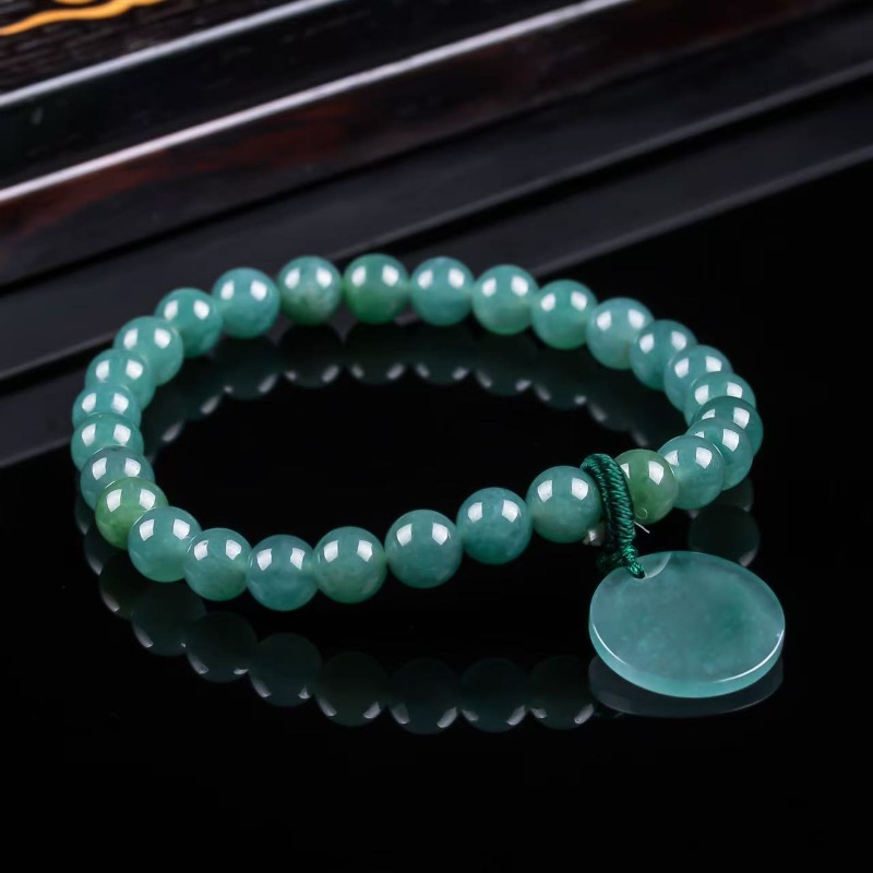 Luxury Gifts Jewelry & Watches Namfleg Mostar - Bracciale in Giadeite Naturale Blu Acqua