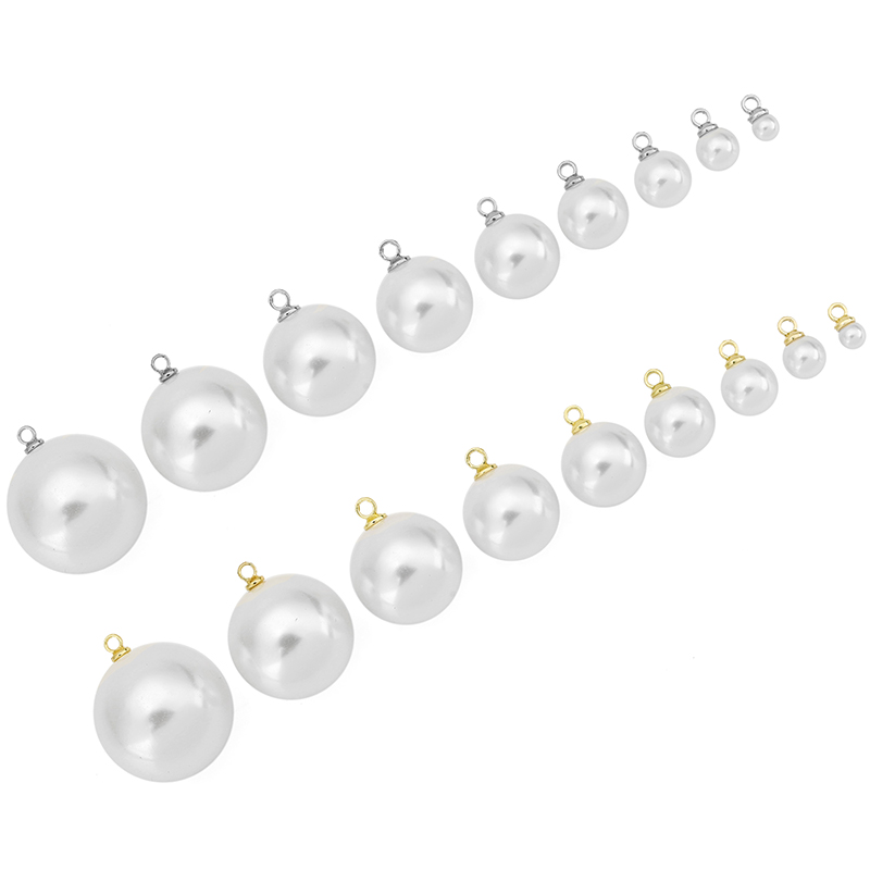Pearl Necklace - 20 pz Perle Imitazione Ciondoli Orecchini