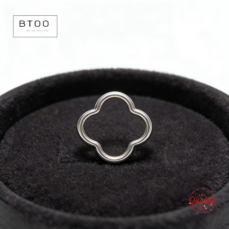 Sterling Silver Ring - Connettori a Fiore in Argento Sterling,