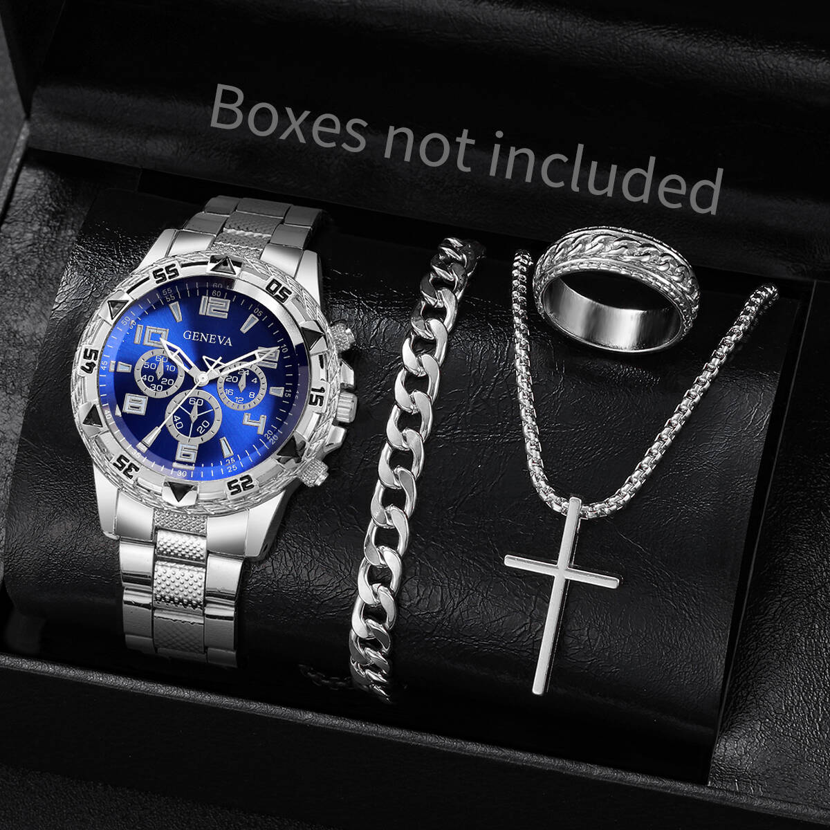 Jewels On Watches - Set di 4 orologi da uomo