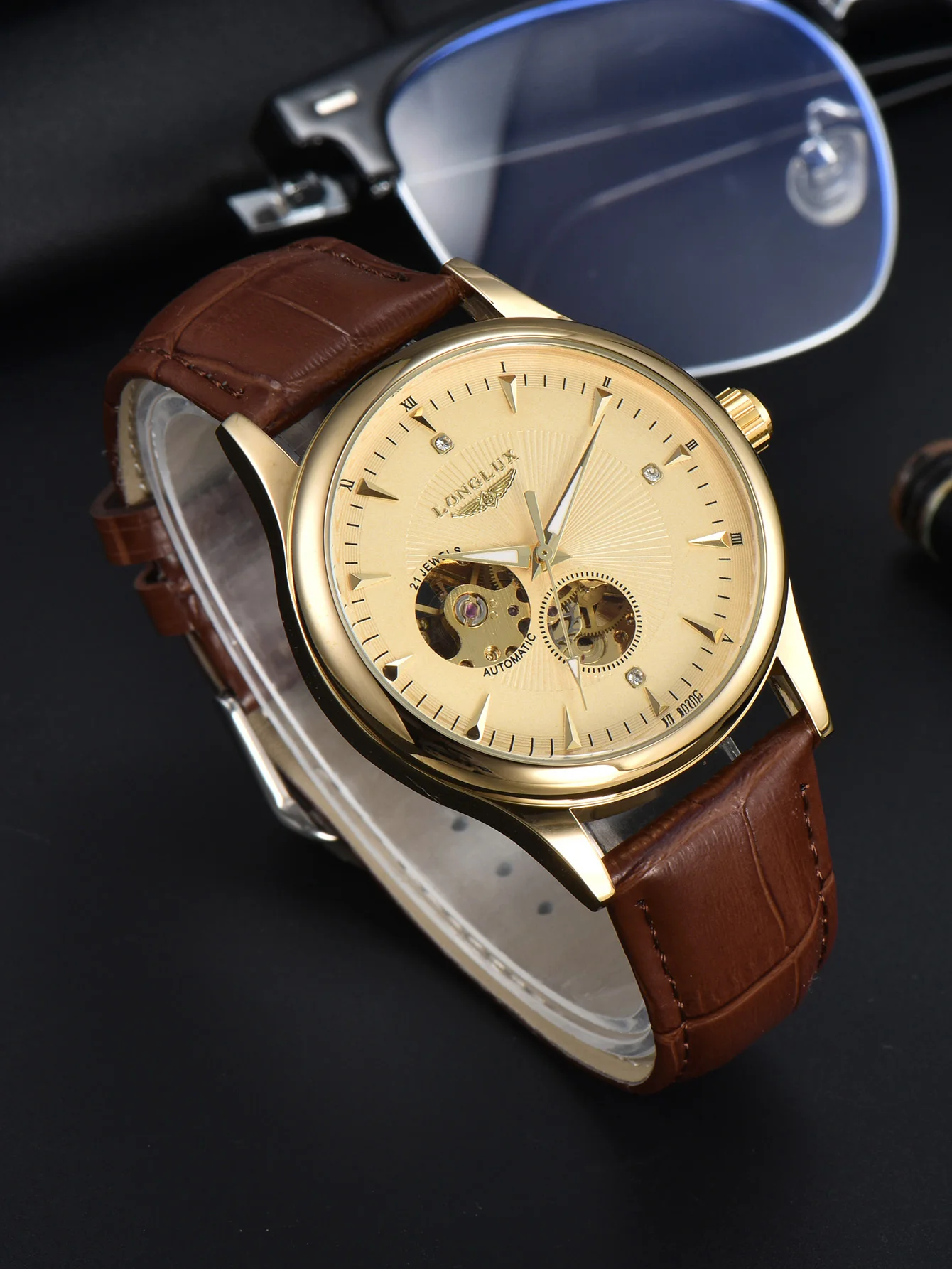 Seiko Watch Presage - Orologio Automatico LONGLUX Stile Elegante, Orologi