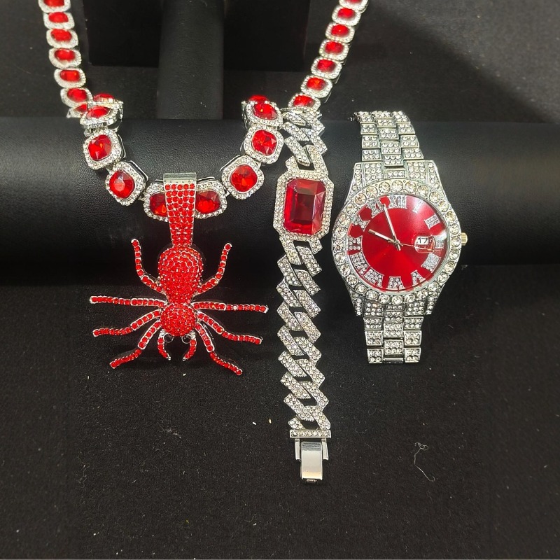 Icebox Jewelry Watches - Set di gioielli hip-hop da uomo