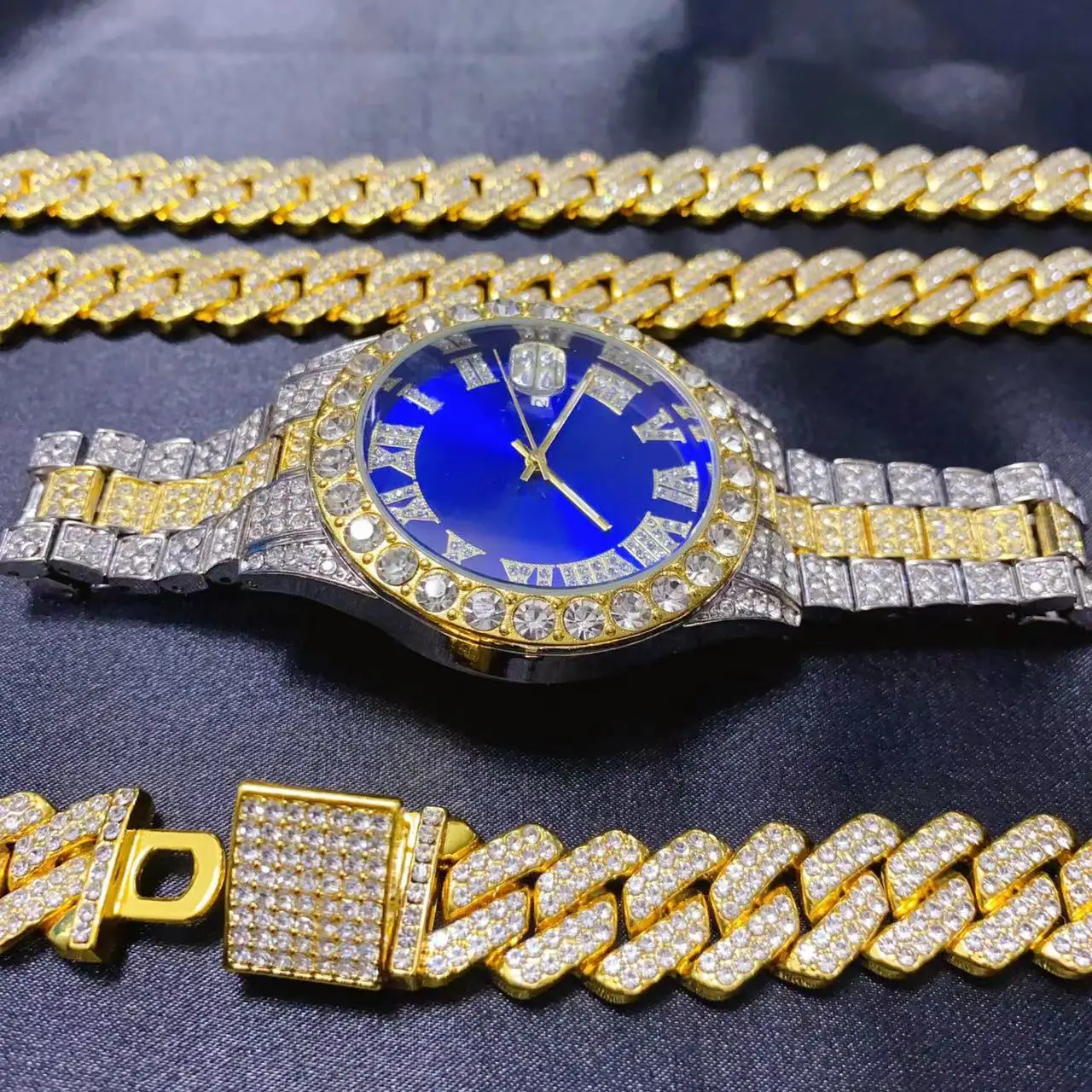 Set Gioielli 3 Pezzi Hip Hop:  - Icebox Jewelry Watches recensione e prezzo
