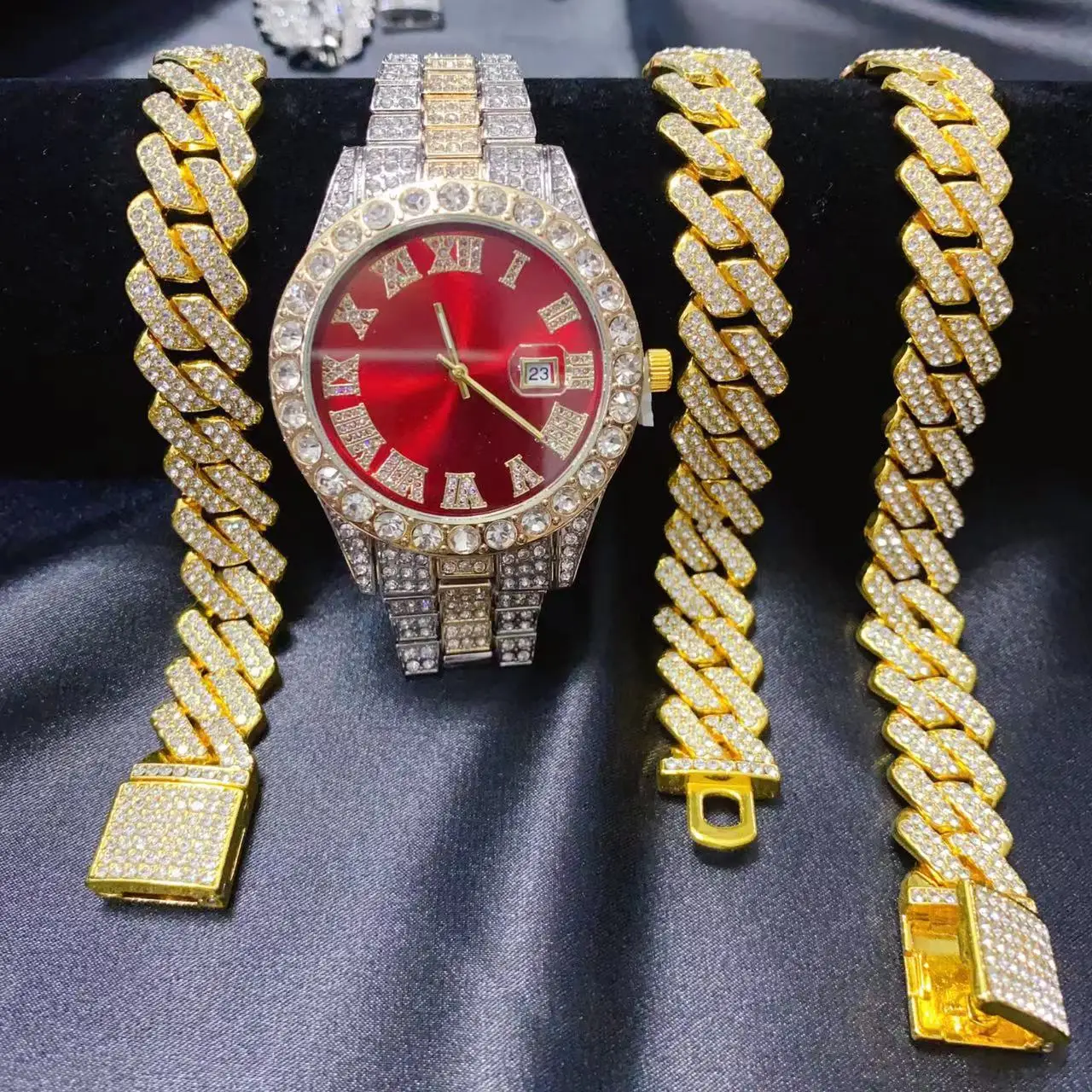 Set Gioielli 3 Pezzi Hip Hop:  - Icebox Jewelry Watches recensione e prezzo