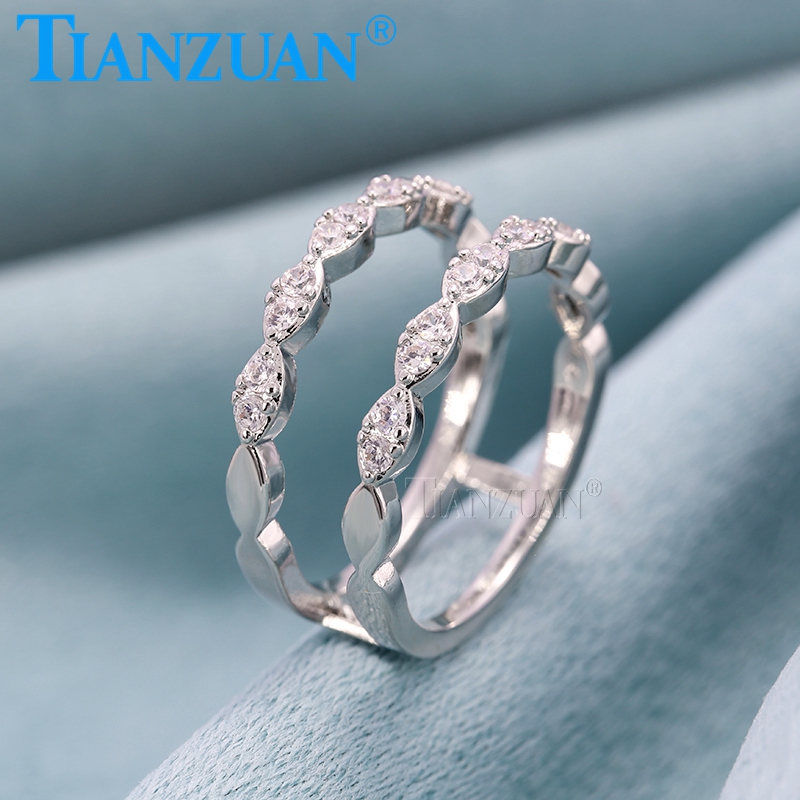 Anello doppio vintage in argen - Moissanite Ring recensione e prezzo