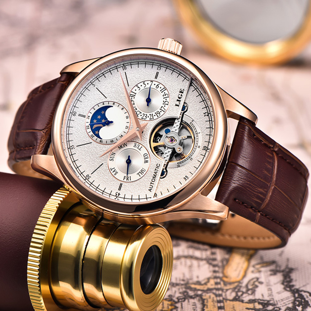 LIGE Brand Classic Mens Retro  - Seiko Watch Presage recensione e prezzo