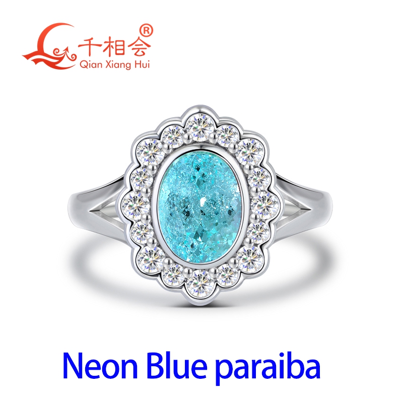 Anello Halo con Tormalina Para - Moissanite Ring recensione e prezzo