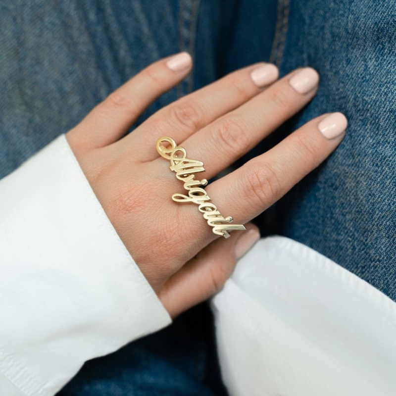 Anello a due dita personalizza - Sterling Silver Ring recensione e prezzo
